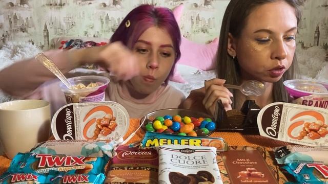 МУКБАНГ?СЛАДОСТИ С?СОЛЁНОЙ КАРАМЕЛЬЮ/Choco Chips/Exstreme/Twix/M&M’s/MUKBANG SWEETS/SALTED CARAMEL смотреть онлайн