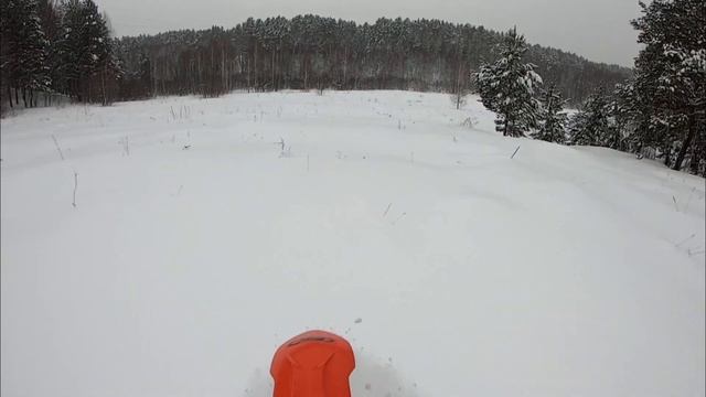 Первый выезд на сноубайке Snowraider Pro Avantis 300 pro смотреть онлайн