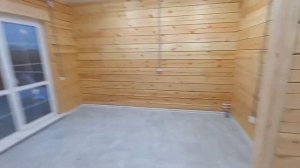 дом из бруса с тёплыми полами