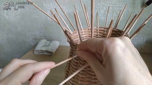 Кувшин пузатик на литровую банку из газетных трубочек. Мастер класс плетение из бумажной лозы