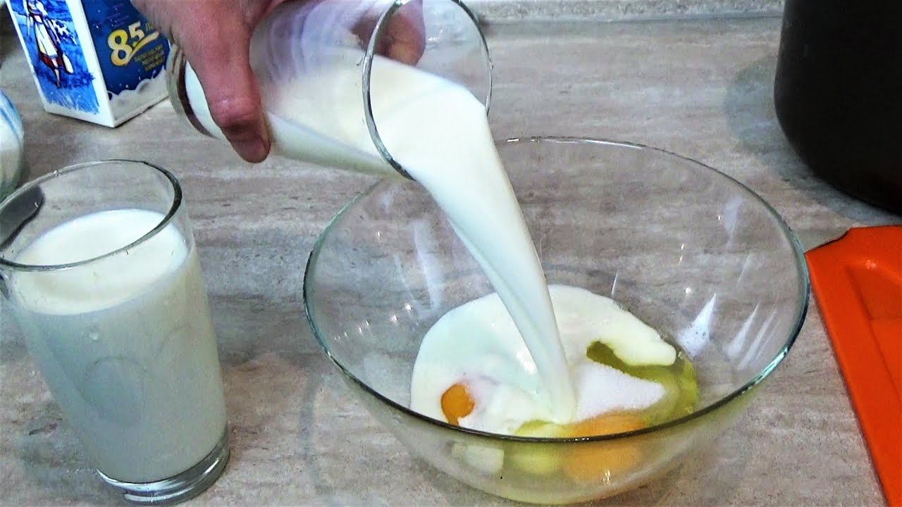 ВСЕГО ПО ДВА! Самый простой Рецепт Блинчиков, получаются ВСЕГДА the most simple Recipe Pancakes