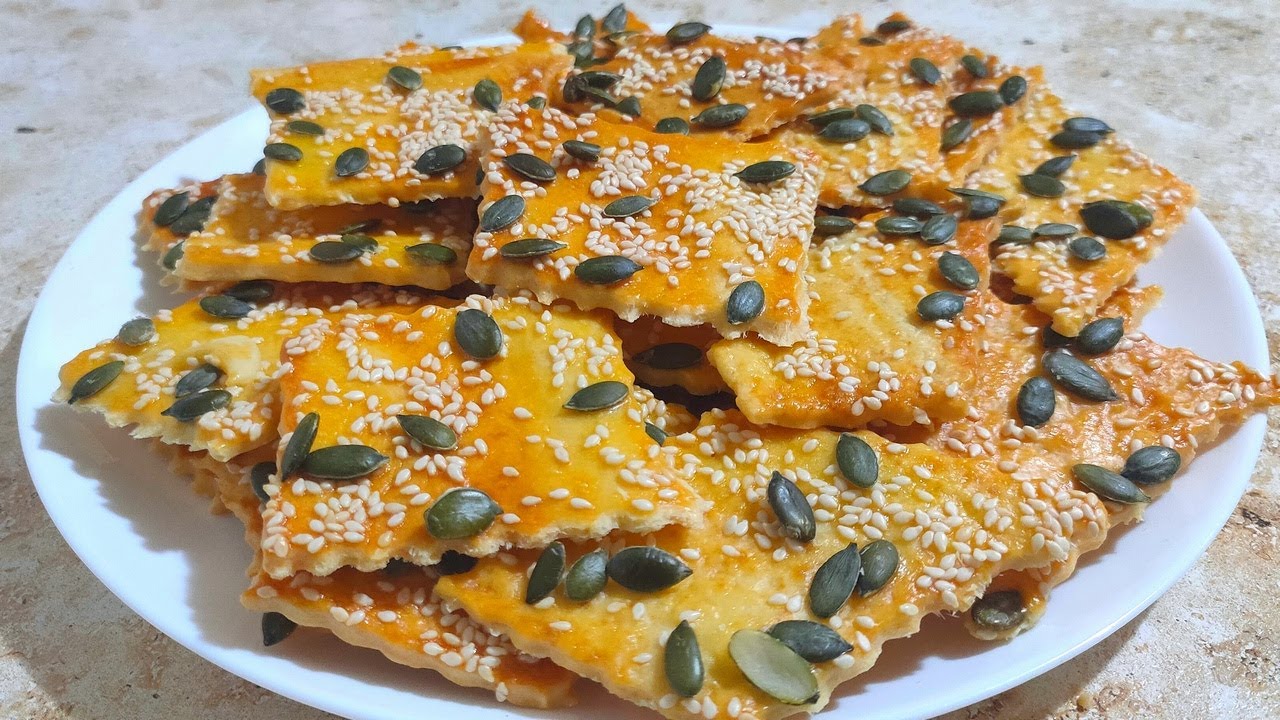 ПЕЧЕНЬЕ С КУНЖУТОМ И ТЫКВЕННЫМИ СЕМЕЧКАМИ ЗА 15 МИНУТ🍘 Ольгины Рецепты.