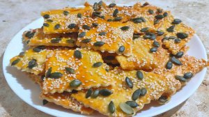 ПЕЧЕНЬЕ С КУНЖУТОМ И ТЫКВЕННЫМИ СЕМЕЧКАМИ ЗА 15 МИНУТ🍘 Ольгины Рецепты.