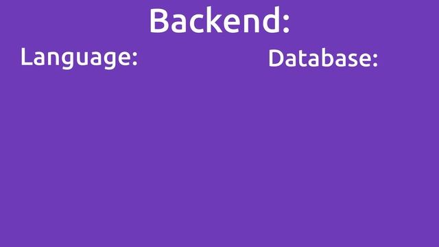 Frontend vs Backend