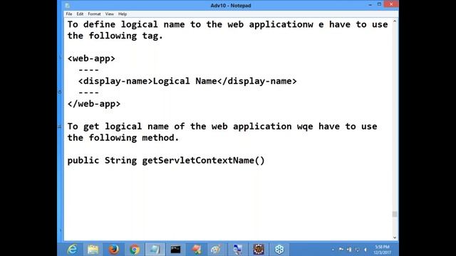 Adv Java || "ServletContext" || by Nagoor Babu Sir смотреть онлайн