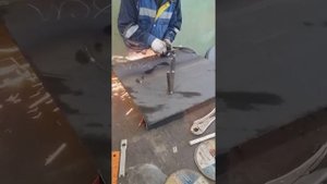 Резка ручным плазморезом