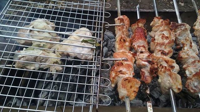 ШАШЛЫК, СВИНИНА НА ДРОВАХ /ЧАСТЬ 2/ смотреть онлайн