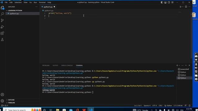 Lecture 4: My First Program in Python | Learn Python from Scratch