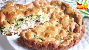 Рецепт Заливной Пирог с Мясом и луком