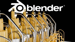 Как создать трубу или провода в Blender?