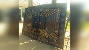 3 Д ворота, изготовление, покраска, установка 3 д ворот и кованого забора