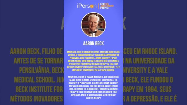 Quem é ou foi “Aaron Beck”? Who is or was “Aaron Beck”? #psicologia #psychology