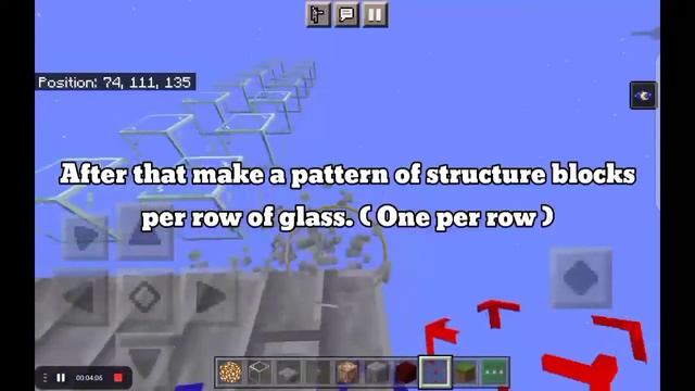Minecraft How to make glass bridge squid game ( MCPE/Bedrock Edition/Java Edition ) смотреть онлайн
