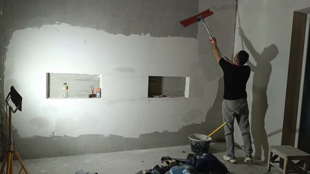 Шпаклёвка стен.Шпаклевка под покраску. Шпаклёвка под обои. Механические Шпателя . Ремонт. Дом
