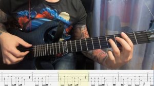 Cyberpunk 2077 (NPC guitar man) - Ponpon cover with tabs (Johnny Silverhand version).