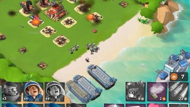 "ROCKET RAIN" LVL 51 - BY GRENADIERS - No Casualties - Boom Beach смотреть онлайн