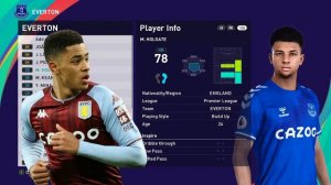 Jacob Ramsey - 9 Cópias de Base e Minifaces! • {Aston Villa} • PES 2019/21