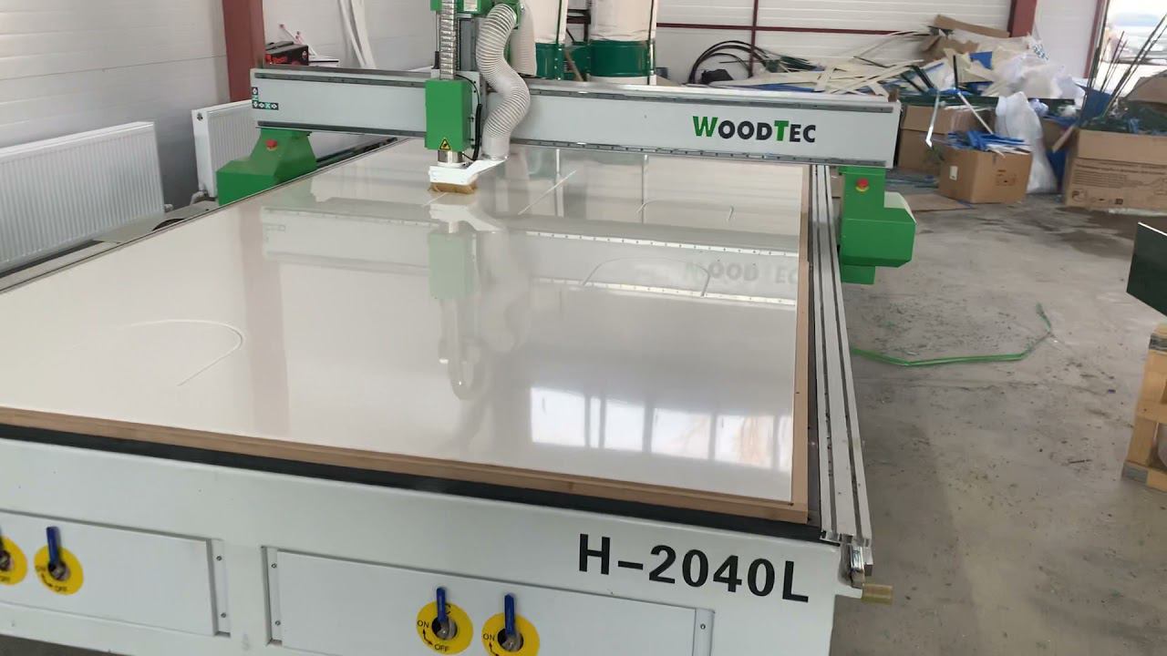 Резка высокомолекулярного полиэтилена РЕ500 РЕ1000 на Woodtec 2040L смотреть онлайн