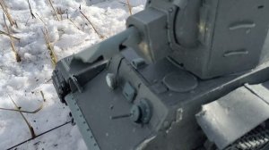 Разрыв ствола Танк КВ 2 из пластилина наезд на тмку  и зажигалка