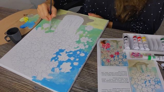 Картина маслом для новичков – рисуем руками и кистями смотреть онлайн