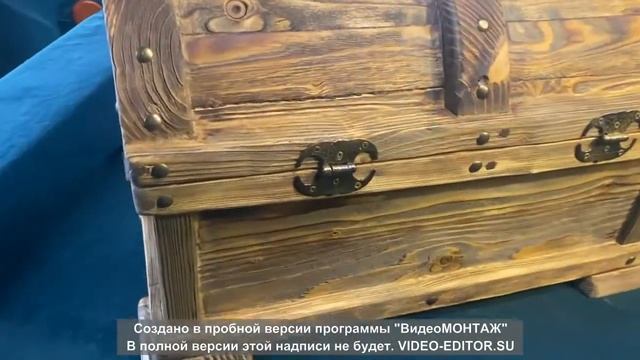 Pirate chest with your own hands.Сундук пиратский деревянный, своими руками. смотреть онлайн