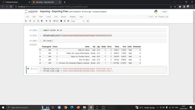 How to import and export CSV data using pandas in Jupyter смотреть онлайн