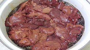 Куриная печень на пару
