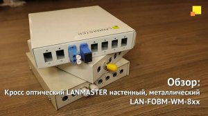 Оптические настенные кроссы LANMASTER на 8 FC/SC/ST адаптеров