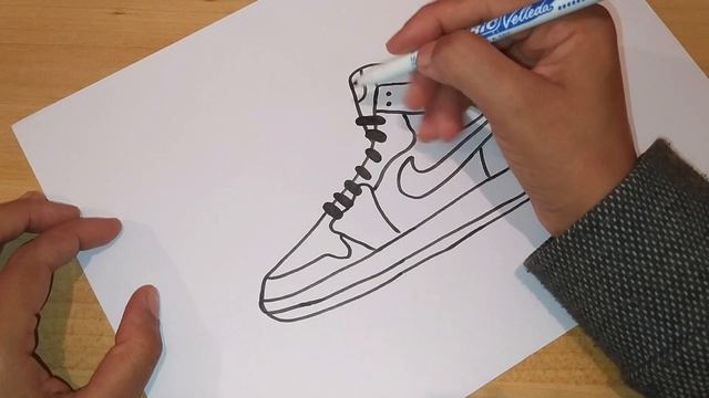رسم/ رسم حذاء رياضي ( AIR JORDAN ) смотреть онлайн