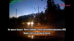 В лобовое стекло автомобиля жителя Алушты врезалось НЛО