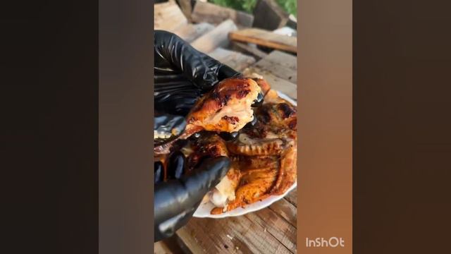 Вкусная курица на мангале