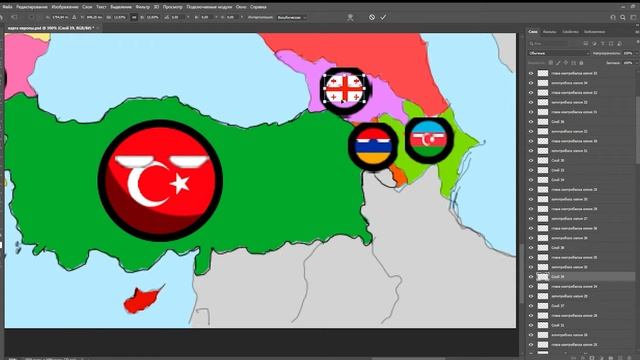 рисуем карту Европы часть 3 этап 2 часть 2 смотреть онлайн