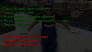 Олег SE | Армирование газобетона базальтовой сеткой.