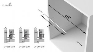 Монтаж синхронизирующей штанги Push To Open Silent для HETTICH InnoTech Atira