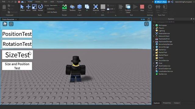 tween size and position test roblox studio смотреть онлайн