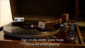 HMV model 119 Gramophone player
