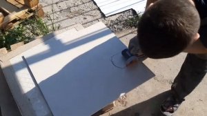 УКЛАДКА ПЛИТКИ НА ПОЛ//ПЛИТКА В КОТЕЛЬНОЙ.