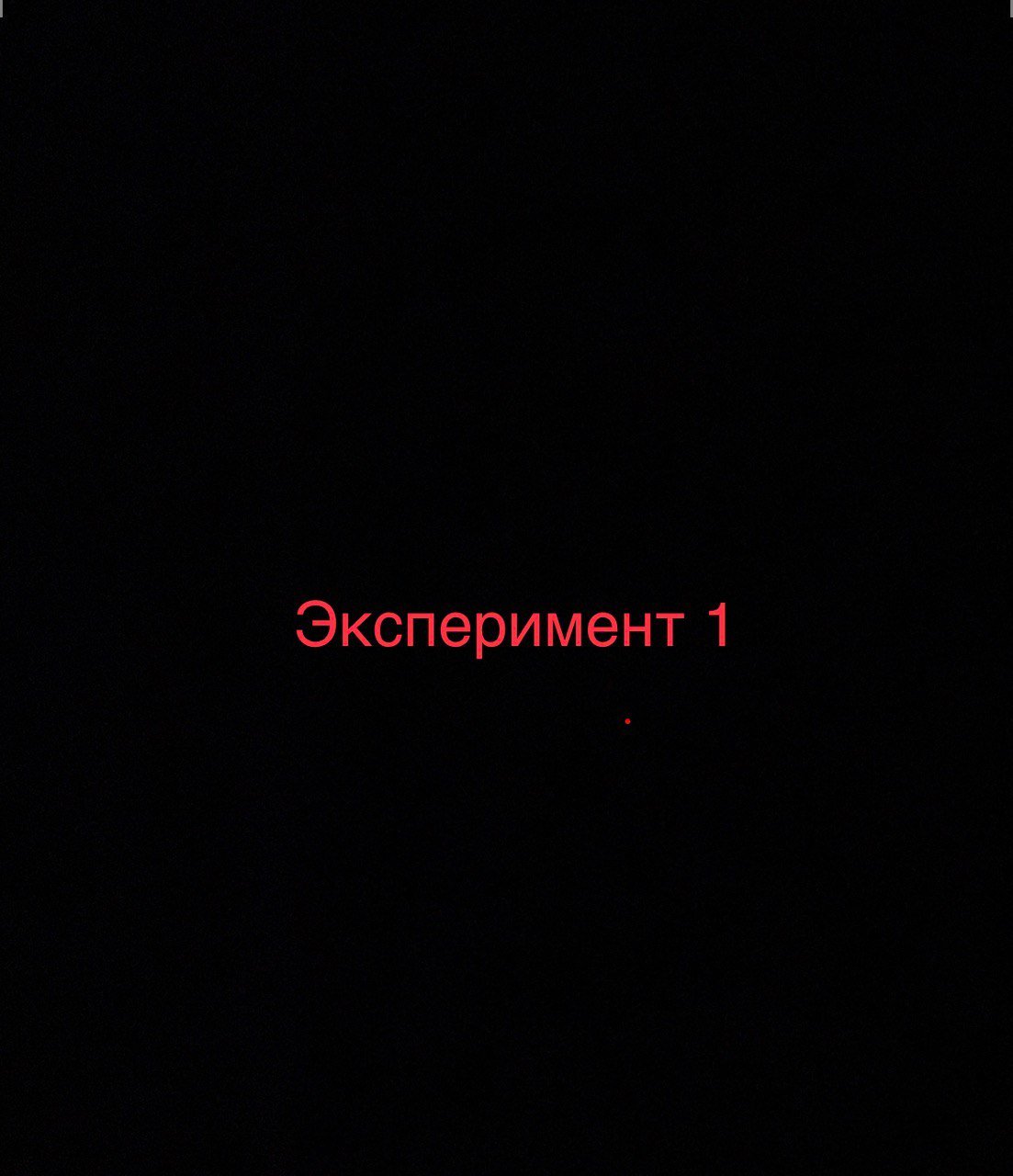 Эксперимент 1