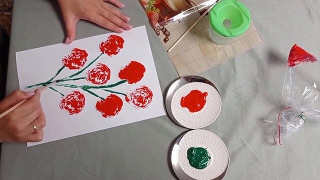 Нетрадиційне малювання "Троянди". Старша група смотреть онлайн