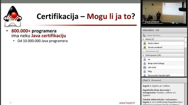 1. Oracle Academy Day - 4. Java certifikacija u teoriji i praksi смотреть онлайн
