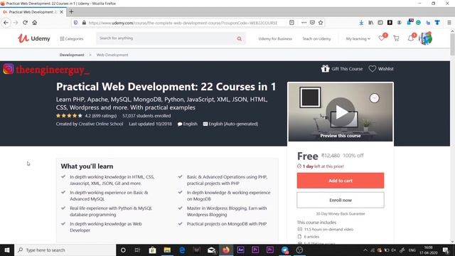 Get Udemy Full Web Development Course For *Free* | #UdemyCertificate | Udemy Courses For Free | TEG смотреть онлайн