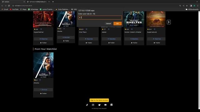 Web Application (Movie Template) смотреть онлайн