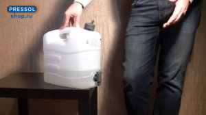 Обзор немецкой канистры для воды, с краном 10л фирмы PRESSOL