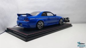 IG2813 Nismo R33 GT-R 400R Blue with Engine 1:18 Scale Ignition Model (Unboxing)