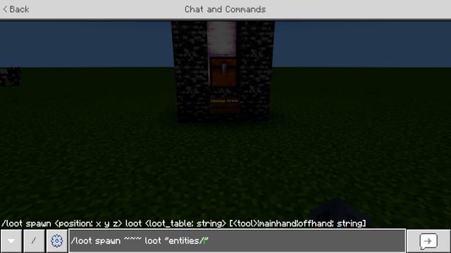 /loot Command | Minecraft Bedrock | 1.18.1 | Create custom Crates | Realms, Servers, Worlds