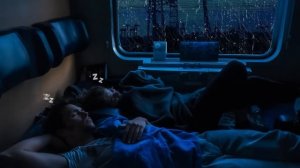 10 Hours ? Sleep Immediately Within 5 Minutes With Heavy Rain Sounds at Night on train