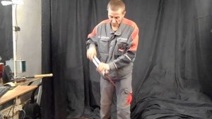 Самодельная  складная саперная лопата .