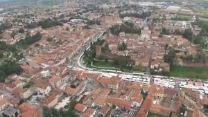 Castelfranco Veneto by helicopter