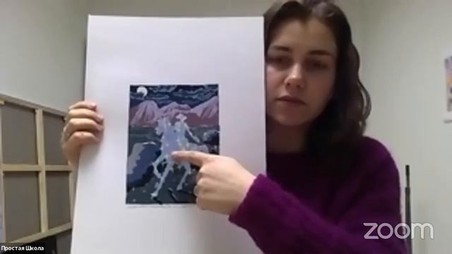 Цветная линогравюра с Евгенией Дудниковой смотреть онлайн