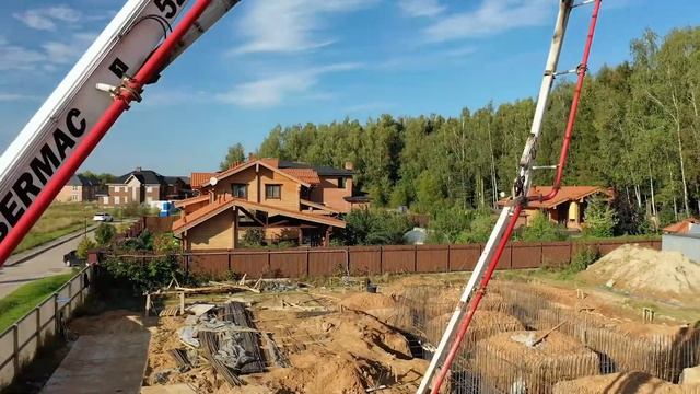 Строительство монолитного фундамента. Деревня Каменка, поселение Первомайское, город Москва. смотреть онлайн